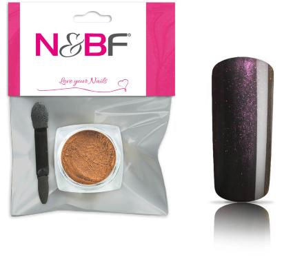 N&BF Mirror Chrome Pigment Cherry Plum