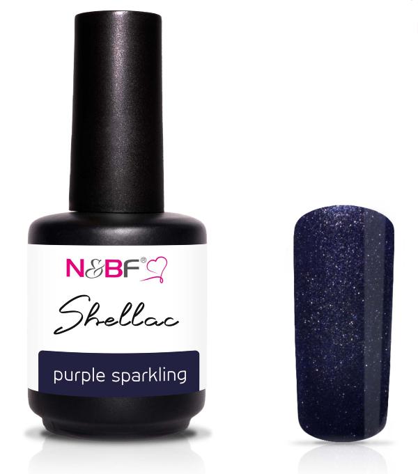 N&BF Shellac Purple Sparkling 12ml