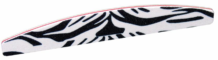 Profi Nagelfeilen Trapez Zebra Design 10er Set