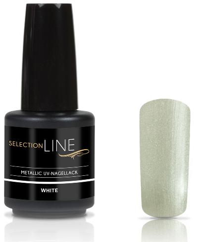 Selection Line Metallic UV Nagellack White 15 ml