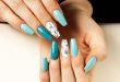 blaue Ballerina Nails