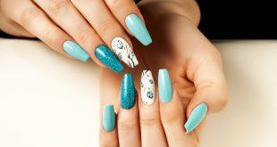 blaue Ballerina Nails