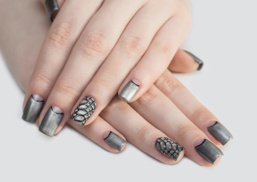 Schlangen Nägel - Animal Print Nails
