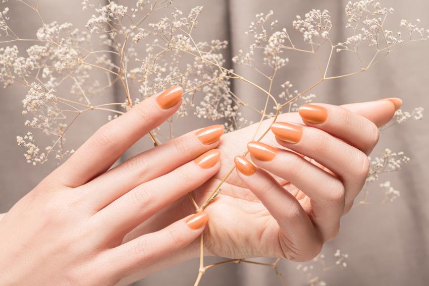 Was kosten Gelnägel? - braun-orange Nails