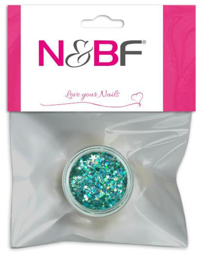 Nailart Illusion Glitter Sea Green