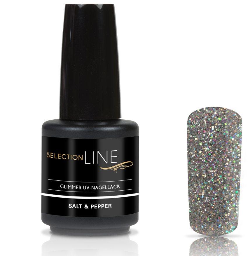 Selection Line Glimmer UV Nagellack Salt & Pepper 15ml