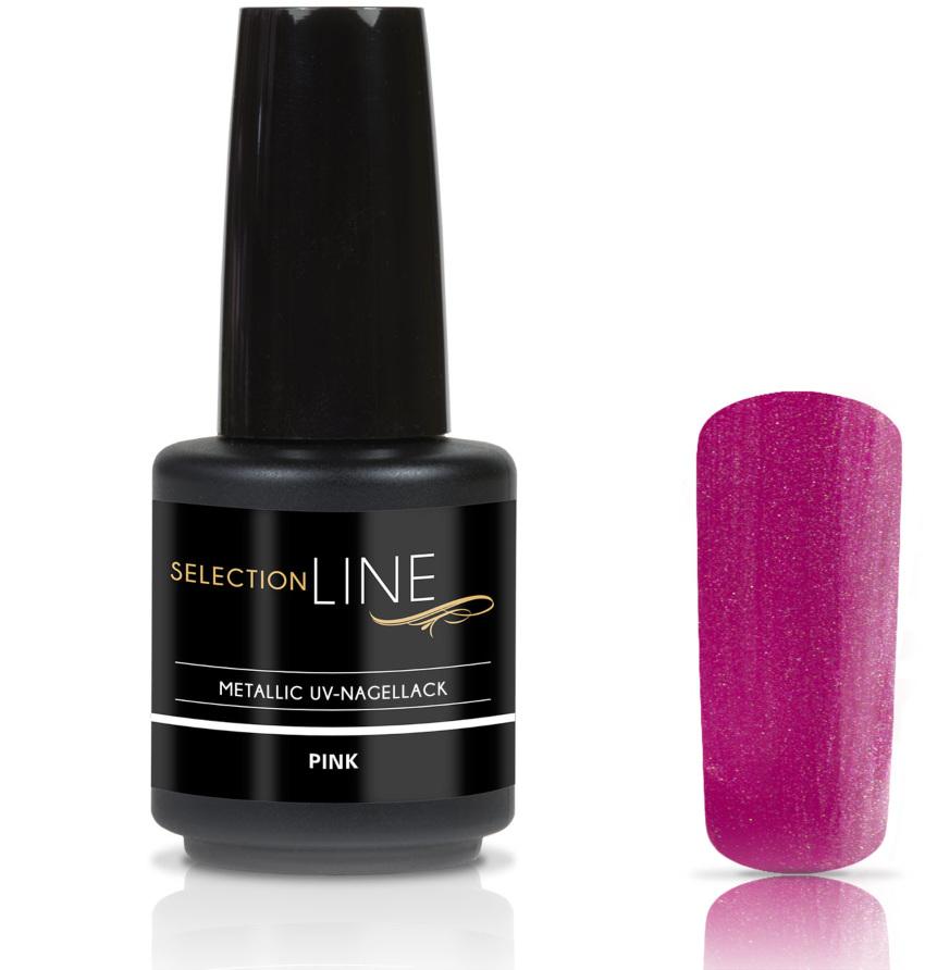 Selection Line Metallic UV Nagellack Pink 15ml Strass