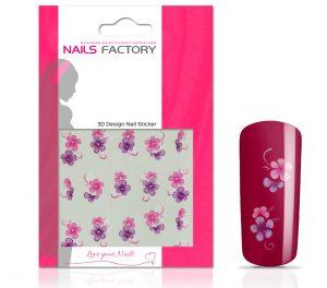 Nail Tattoo Pink Flower 