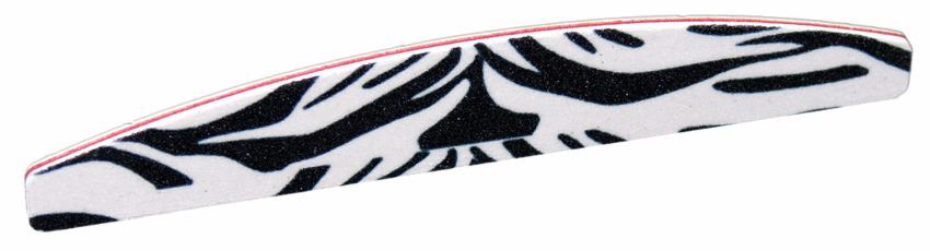 Profi Nagelfeilen Trapez Zebra Design 10er Set 