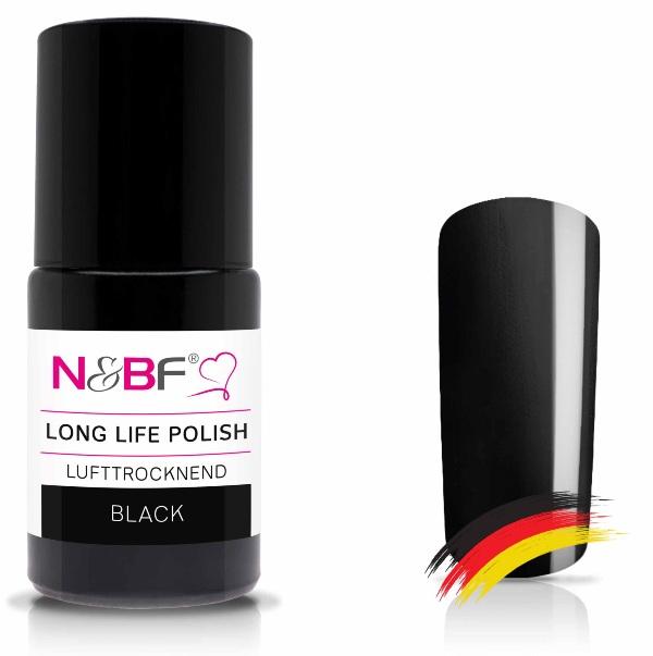 N&BF Long Life Polish Black 15ml