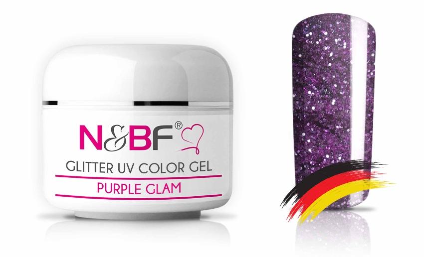 Glitter Farbgel Purple Glam 5ml