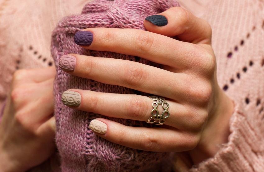 Knit-Nails -Nageldesign im Winter