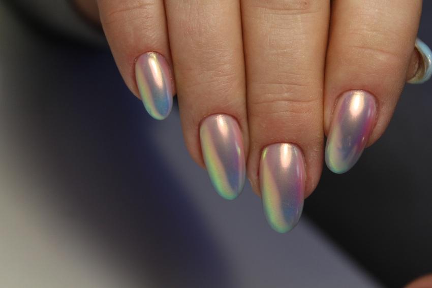 Metallic-Nails-Ombre - Metallic Nails