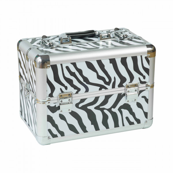 Nails-Beauty-Factory-Kosmetikkoffer-Kompakt-Zebra-Design-rund