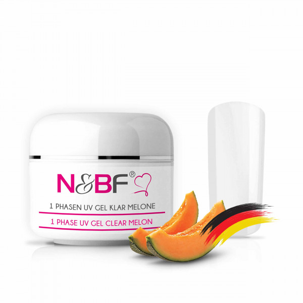 Nails & Beauty Factory 1-Phasen UV Gel Klar Melone 15 ml