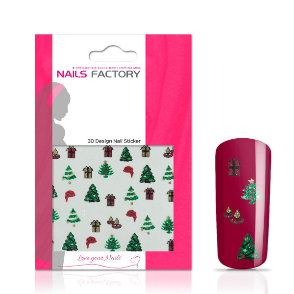 Nails Factory Nagelsticker colored Sanct Niclaus