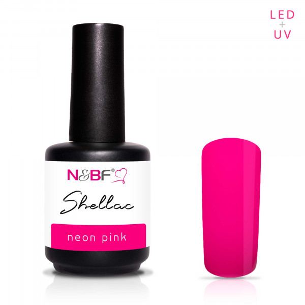 Nails & Beauty Factory Shellac Neon Pink 12ml