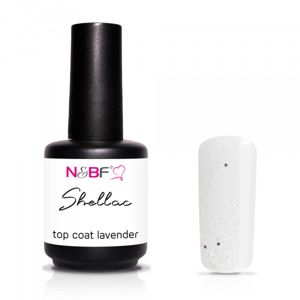Nails & Beauty Factory Shellac Top Coat Lavender 12ml