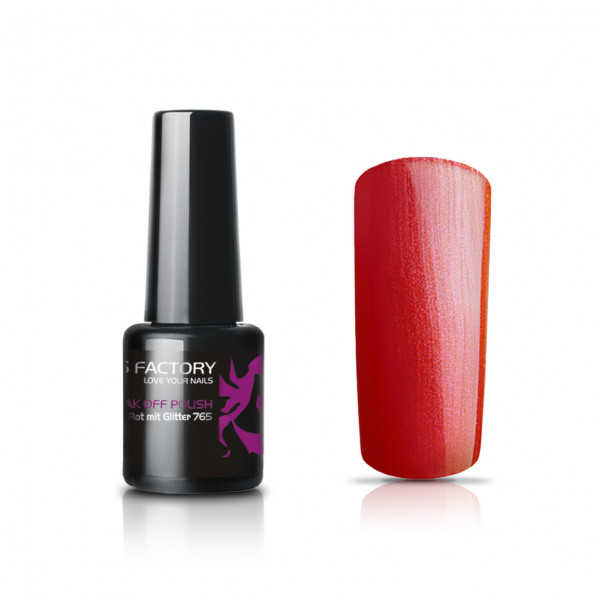 UV Nagellack Rot Glittereffekt 8ml