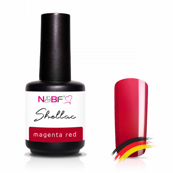 Nails & Beauty Factory Shellac Magenta Red 12 ml