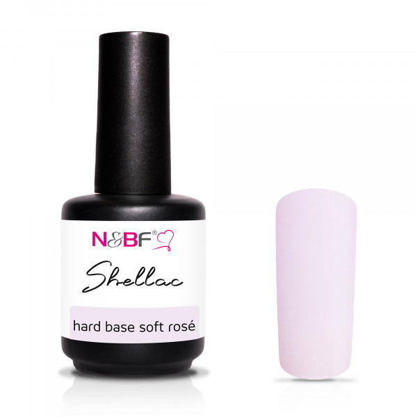 Nails & Beauty Factory Shellac Hard Base Soft Rose 12ml