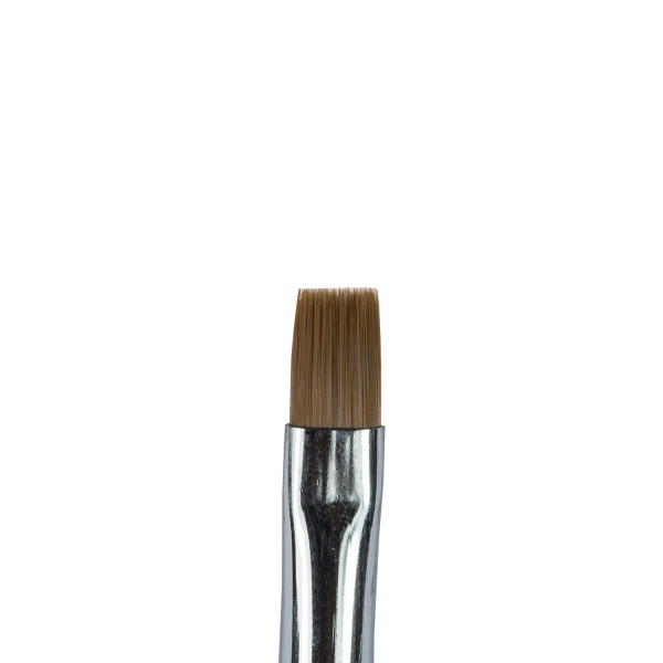 Profi Studio Gel Pinsel Rotmarder flache Form Gr. 4
