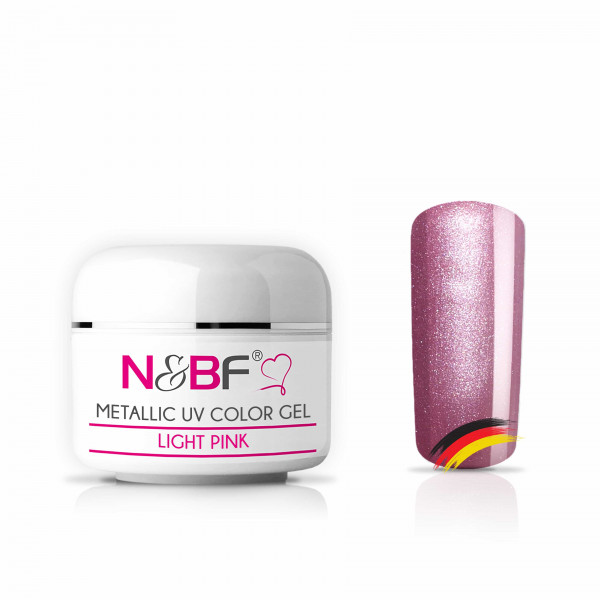 Nails & Beauty Factory Metallic UV Color Gel Light Pink Farbgel 5 ml