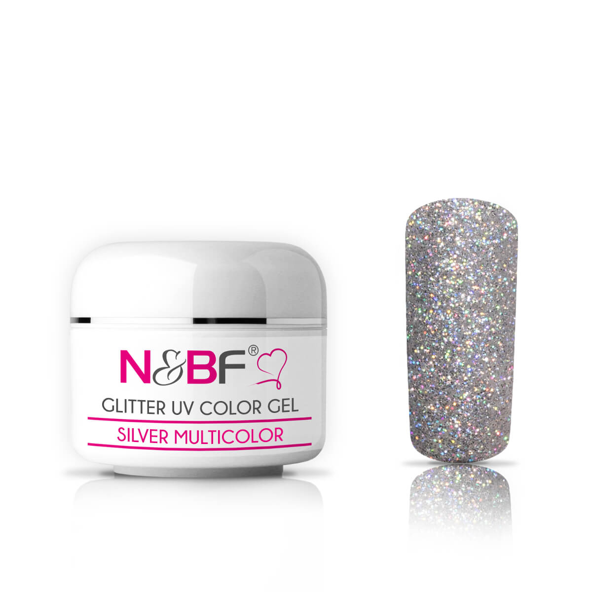 UV Glitzer Farbgel 5ml versch. Farben | Glitter Effekt Color Gel Sparkling Nails - Bild 38 von 51