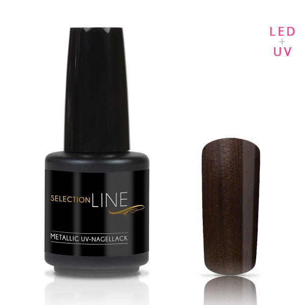 Nails & Beauty Factory Selection Line Metallic UV Nagellack Choco Brown 15ml