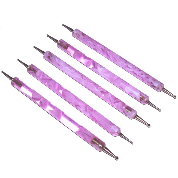 Neues Design Dotting Pen 5er Set pink