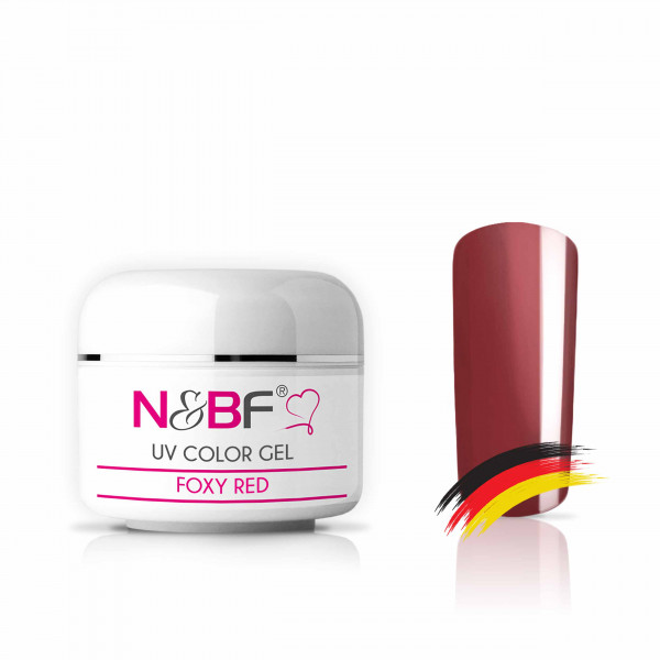Nails & Beauty Factory UV Color Gel Foxy Red Farbgel 5 ml