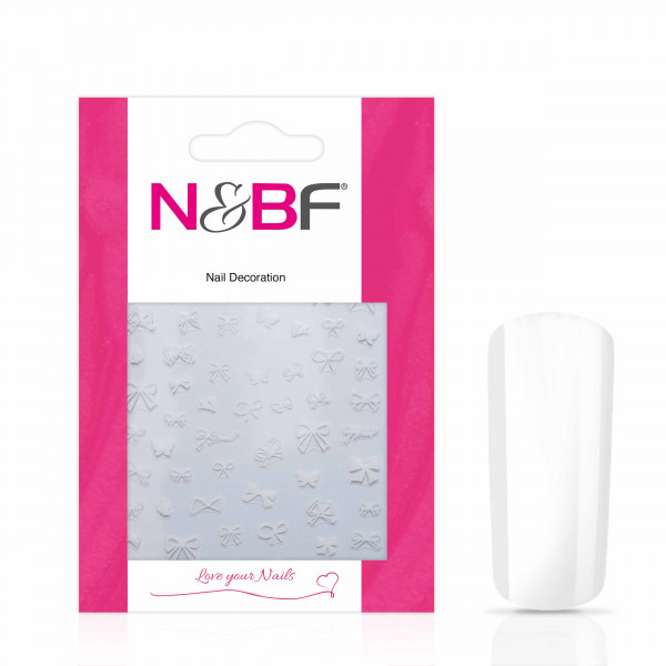 Nails & Beauty Factory Nagelsticker Butterfly Loop White