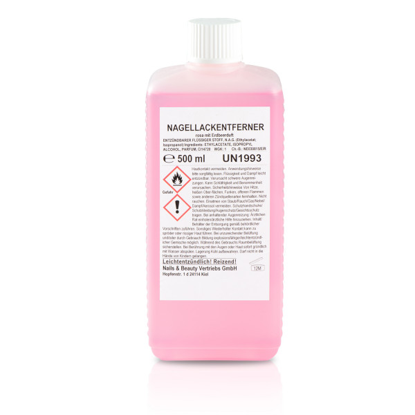 Nagellackentferner mit Erdbeerduft 500 ml