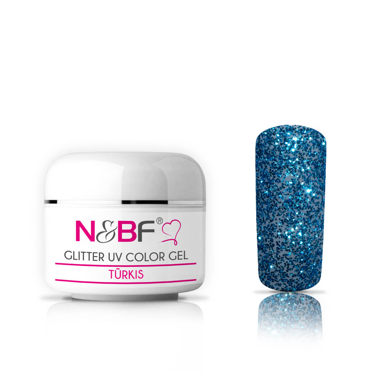 UV Glitzer Farbgel 5ml versch. Farben | Glitter Effekt Color Gel Sparkling Nails - Bild 48 von 51