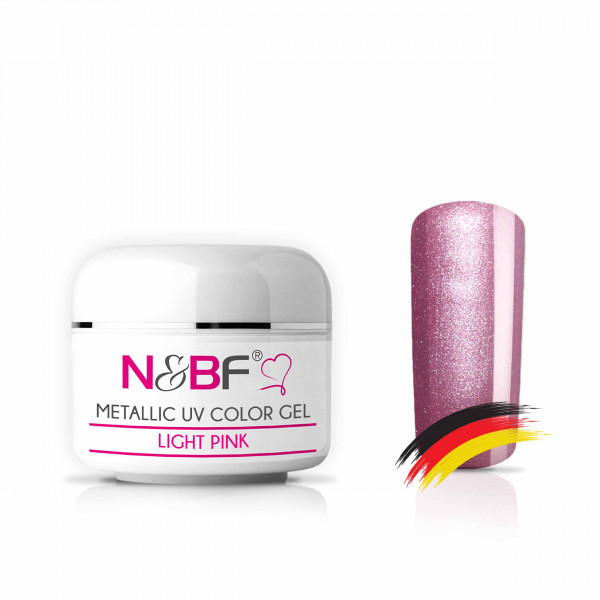 Nails & Beauty Factory Metallic UV Color Gel Light Pink Farbgel 5 ml