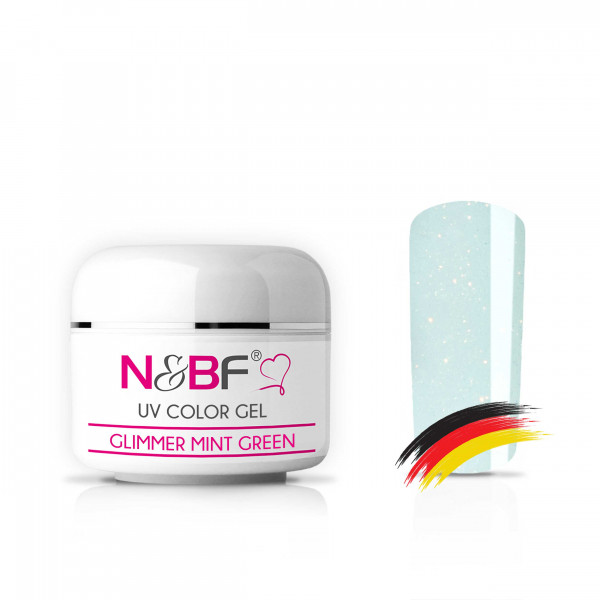 Nails & Beauty Factory Farbgel Glimmer Mint Green 5ml
