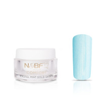 Nails & Beauty Factory Comfort Farbgel Pastell Mint Gold Shiny