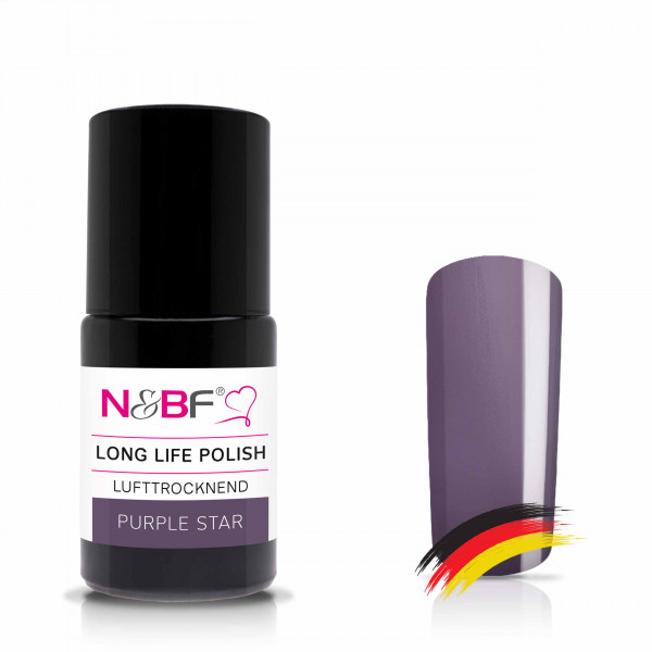 Nails & Beauty Factory Long Life Nagellack Purple Star 15ml