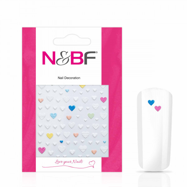 Nails & Beauty Factory Nagelsticker Multi Hearts