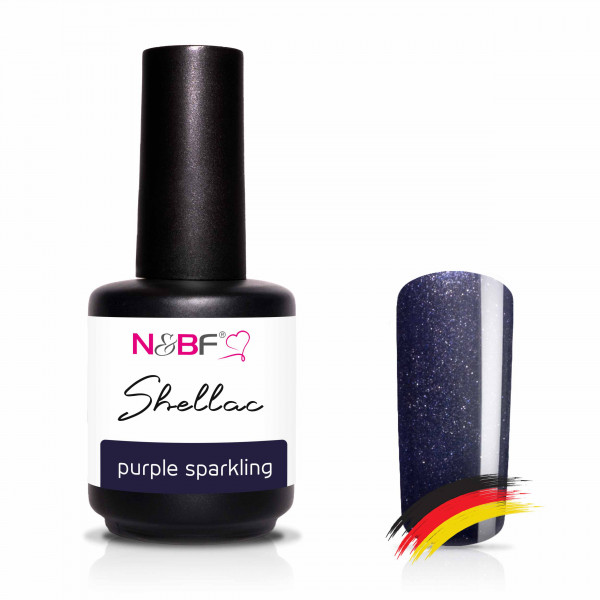 Nails & Beauty Factory Shellac Purple Sparkling 12 ml