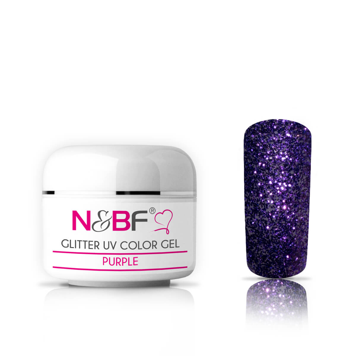 UV Glitzer Farbgel 5ml versch. Farben | Glitter Effekt Color Gel Sparkling Nails - Bild 31 von 51