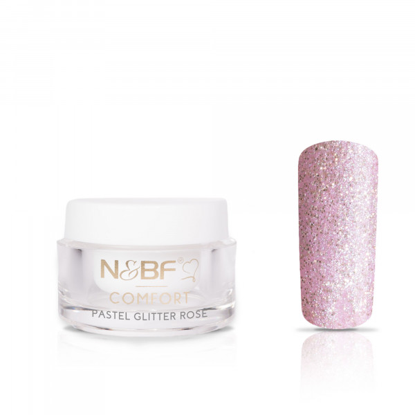 Nails & Beauty Factory Comfort Farbgel Pastell Glitter Rose