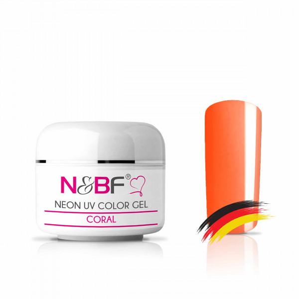 Nails & Beauty Factory Neon UV Color Gel Coral Farbgel 5 lml 