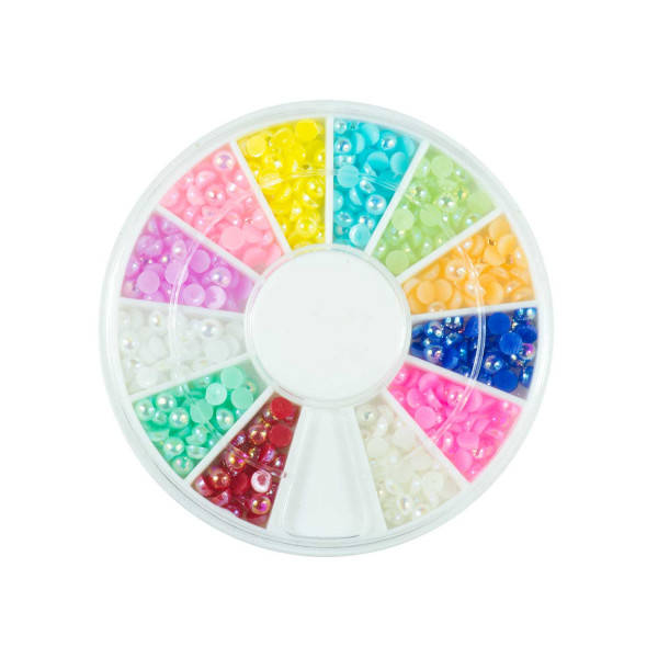 Nails Factory Nailart Pearls Rainbow Groß 720 Stück