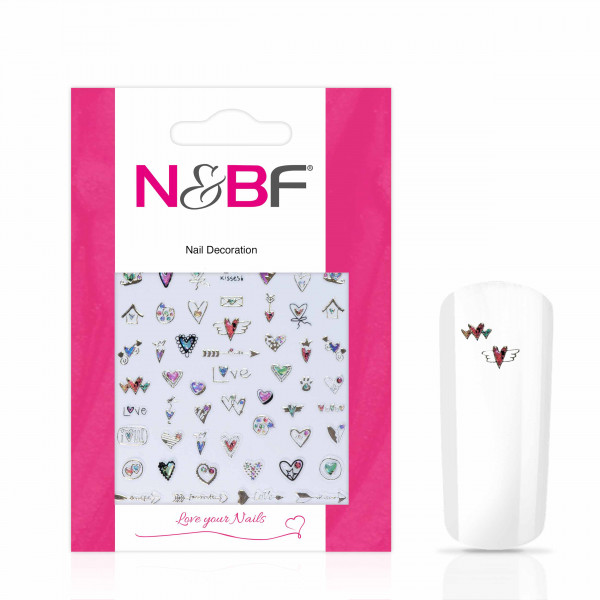 Nails & Beauty Factory Nagelsticker Ornament Love Kisses