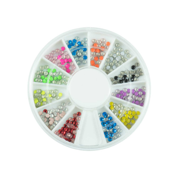 Nails Factory Neon Nailart Stones Rondell klein 500 Stück