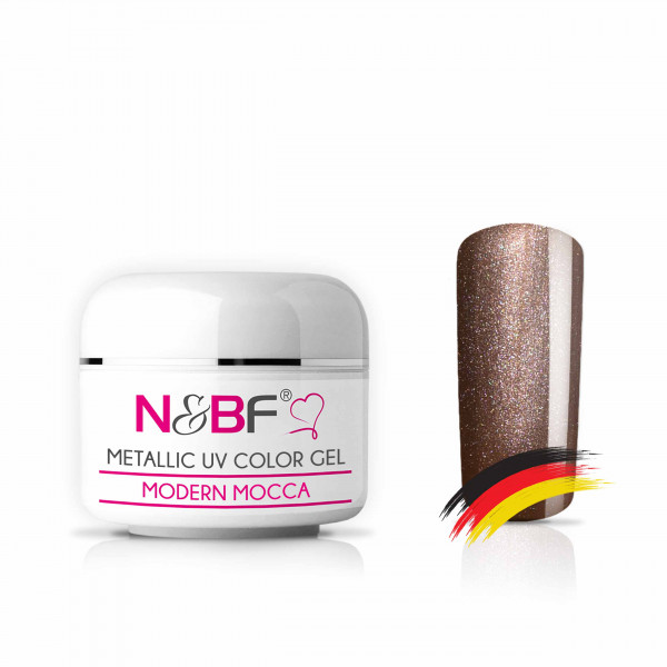 Nails & Beauty Factory Metallic UV Color Gel Modern Mocca Farbgel 5 ml