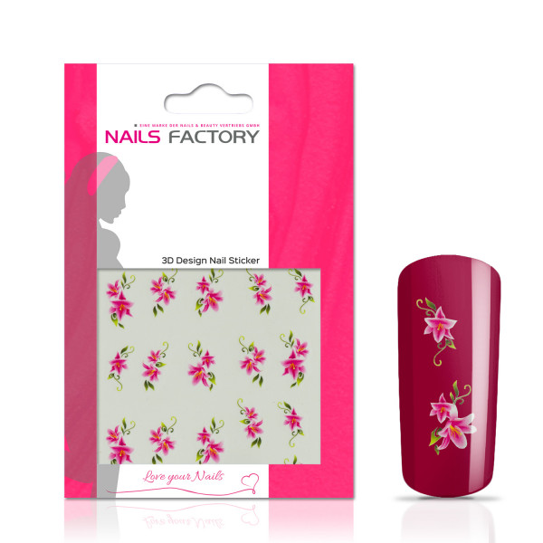 Nails Factory Nailart Nail Tattoo Pink Lily