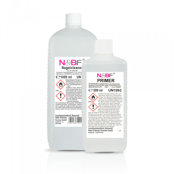 Nails & Beauty Factory Nagelcleaner 1000ml / 1 Liter - Primer 500ml