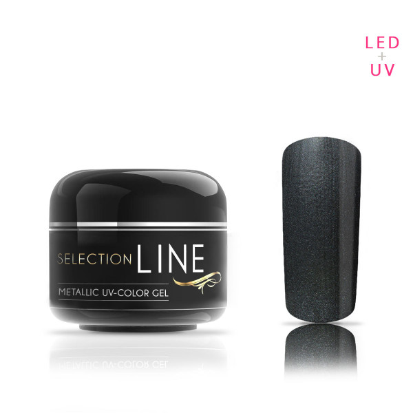 Nails Factory Selection Line Metallic Farbgel Black 5ml